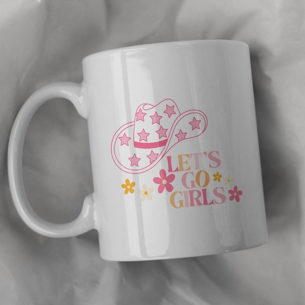 Cowgirl Mug, Let’s Go Girls Coffee Cup for Western Charm, Cowgirl Gift idea, Groovy Cowgirl coffee mug.jpg