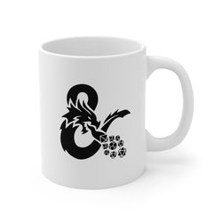 dnd mug, dice mug, dungeon master gift, critical role, dimension 20, dragon mug, dnd accesories, dnd gift, dungon mug