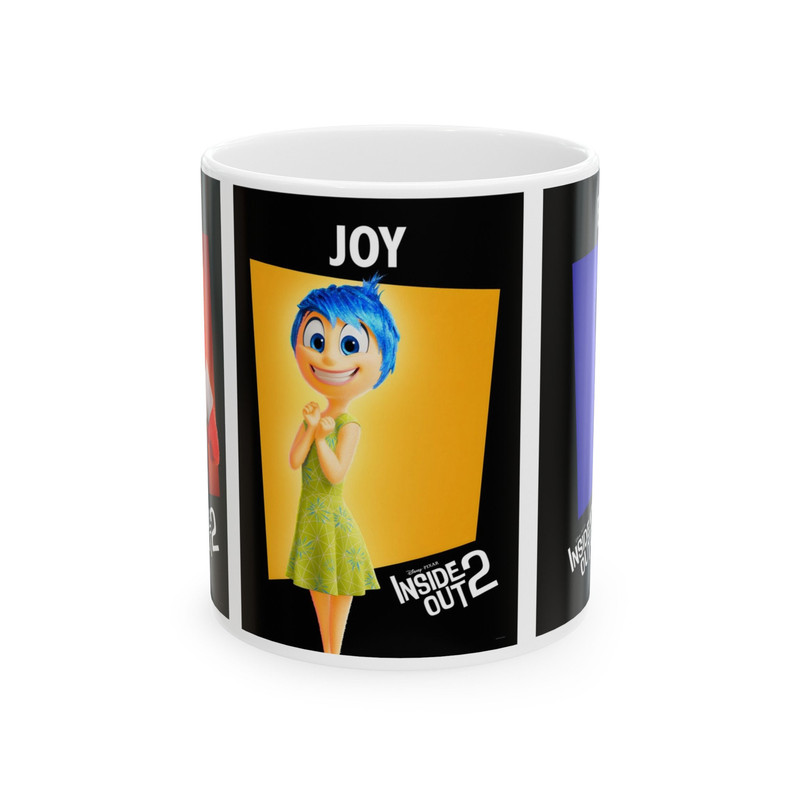 Inside Out 2 - Movie Theme Mugs -Get 3 Emotions Meme in One Beautifully Design Mug of Either 11oz or 15oz -2024 Inside Out 2 Meme Theme Mugs.jpg