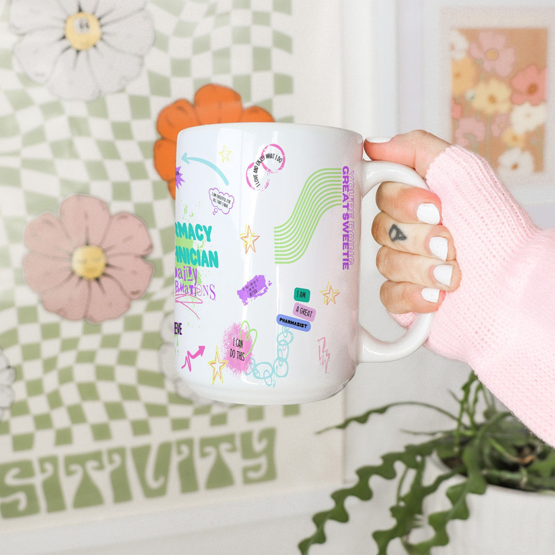 Pharmacy Technician, Pharmacy Tech Gifts, Pharmaceutical Affirmation Mug, Pharmacy Student, Women In STEM, CPhT Gift, Nerdycore, Girls Count 1.jpg