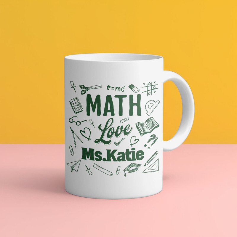 Custom math teacher mug math lover gift math club mug math teacher appreciation gift mathematics mug primary math teaching gift math student.jpg