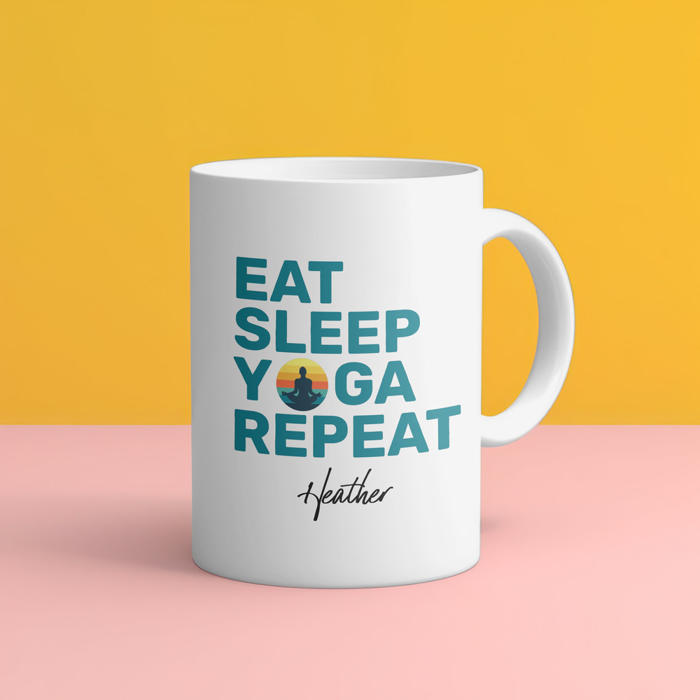 Custom yoga mug eat sleep yoga repeat mug yoga lover gift yoga coach gift for Meditation Gift for yoga club yoga instructor gift for workout.jpg