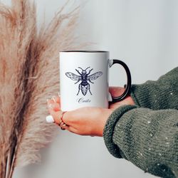 personalized honey bee mug, bee gift honeybee lover mug, for beekeeper gift honey bee mug, beekeeping gift bumblebee mug