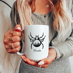 personalized spider gift spider mug, custom spider lover gift spider coffee mug, spider enthusiast gift for biology teac