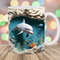 3D Dolphin Hole In A Wall Mug Wrap, 11oz And 15oz Mug Template, Mug Sublimation Design, Mug Wrap Template, Instant Digital Download PNG.jpg