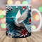 3D Hummingbird Mug Wrap, 11oz & 15oz Mug Template, Mug Sublimation Design, Flower Mug Wrap Template, Instant Digital Download PNG.jpg
