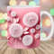 3D Pink Dandelions Flowers Mug Wrap, 11oz And 15oz Mug Template, Mug Sublimation Design, Mug Wrap Template, Instant Digital Download PNG.jpg