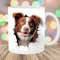 3D Red Australian Shepherd Mug Wrap, 11oz & 15oz Mug Template, Mug Sublimation Design, Hole In A Wall Mug Wrap, Instant Digital Download PNG.jpg