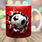 3D Soccer Ball Mug Wrap, 11oz And 15oz Mug Template, Mug Sublimation Design, Hole In A Wall Mug Wrap Template, Instant Digital Download PNG.jpg