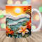 3D Sunrise Beach Landscape Mug Wrap, 11oz And 15oz Mug Template, Mug Sublimation Design, Mug Wrap Template, Instant Digital Download PNG.jpg