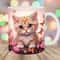 Kitten Mug Wrap, 11oz & 15oz Mug Template, Pink Rose Mug Sublimation Design, Butterfly Mug Wrap Template, Instant Digital Download PNG.jpg