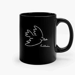 Picasso Peace Dove Ceramic Mug, Funny Coffee Mug, Birthday Gift Mug
