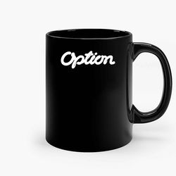 Option Magazine Ceramic Mug, Funny Coffee Mug, Gift Mug