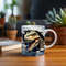 3D Roaring Dinosaur Hole in a Wall Mug Wrap Design, For Dinosaur Lover's- Sublimation Print PNG 11oz & 15oz Coffee Cups, Instant Download.jpg