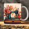 Vintage Sewing Machine 3D Mug Wrap 11oz, 15oz Mug Template Classic Vintage Sublimation Design Mug Wrap Template Instant Download PNG.jpg