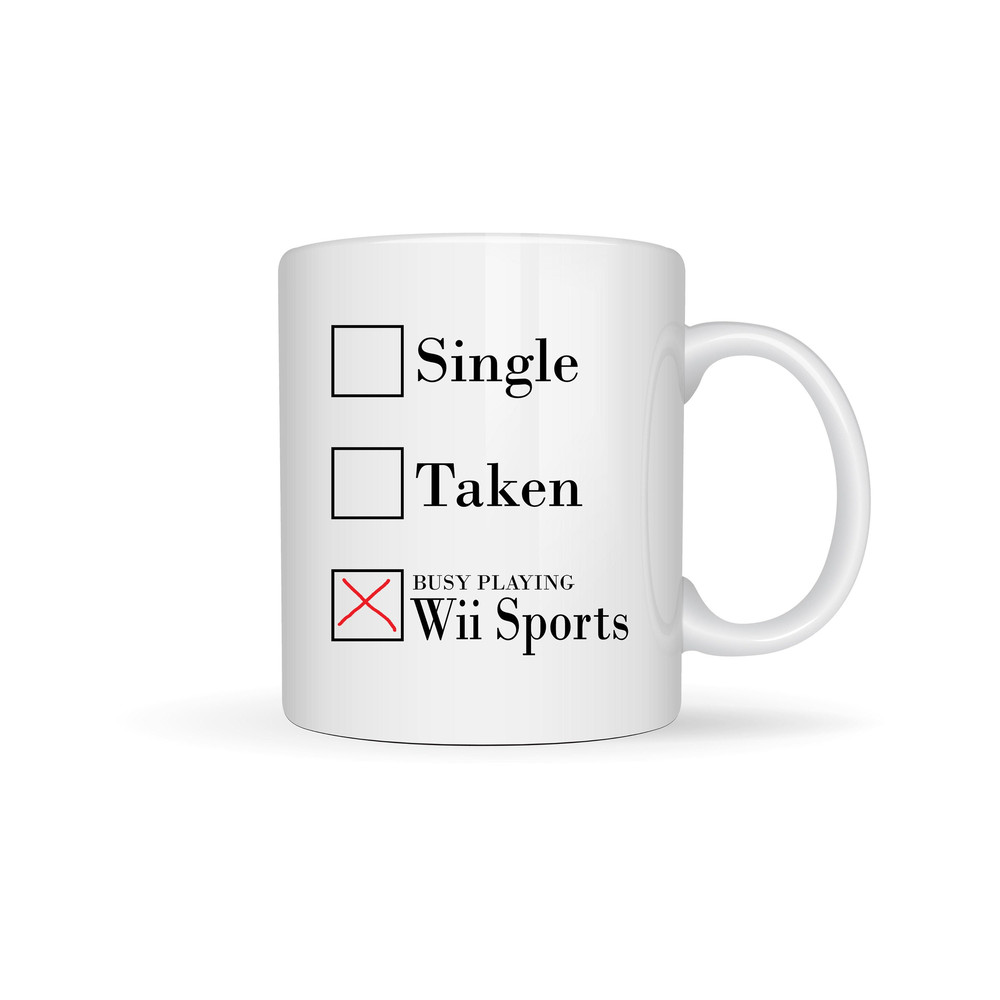 Busy Playing Wii Sports Mug, Gamer Mug, Wii Sports Lover, Funny Gaming Mug, Funny Gift Mug, Personalized Mug, 11oz Coffee Mug.jpg