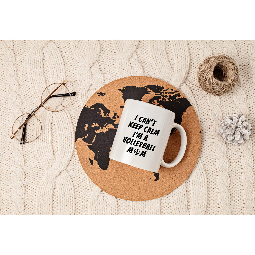 Can't Keep Calm I'm a Volleyball Mom Mug, Volleyball Mom Mug, Mom Mug, Volleyball Mug, Mom Gift, Gift for Mothers, 11oz Mug.jpg