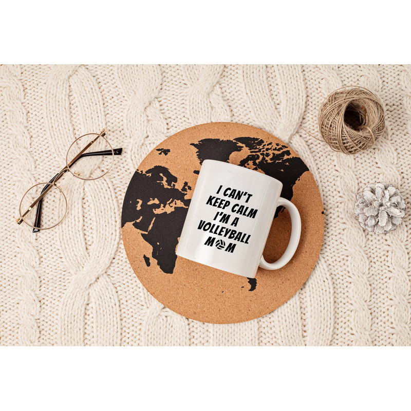 Can't Keep Calm I'm a Volleyball Mom Mug, Volleyball Mom Mug, Mom Mug, Volleyball Mug, Mom Gift, Gift for Mothers, 11oz Mug.jpg