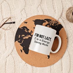 not lazy ceramic mug