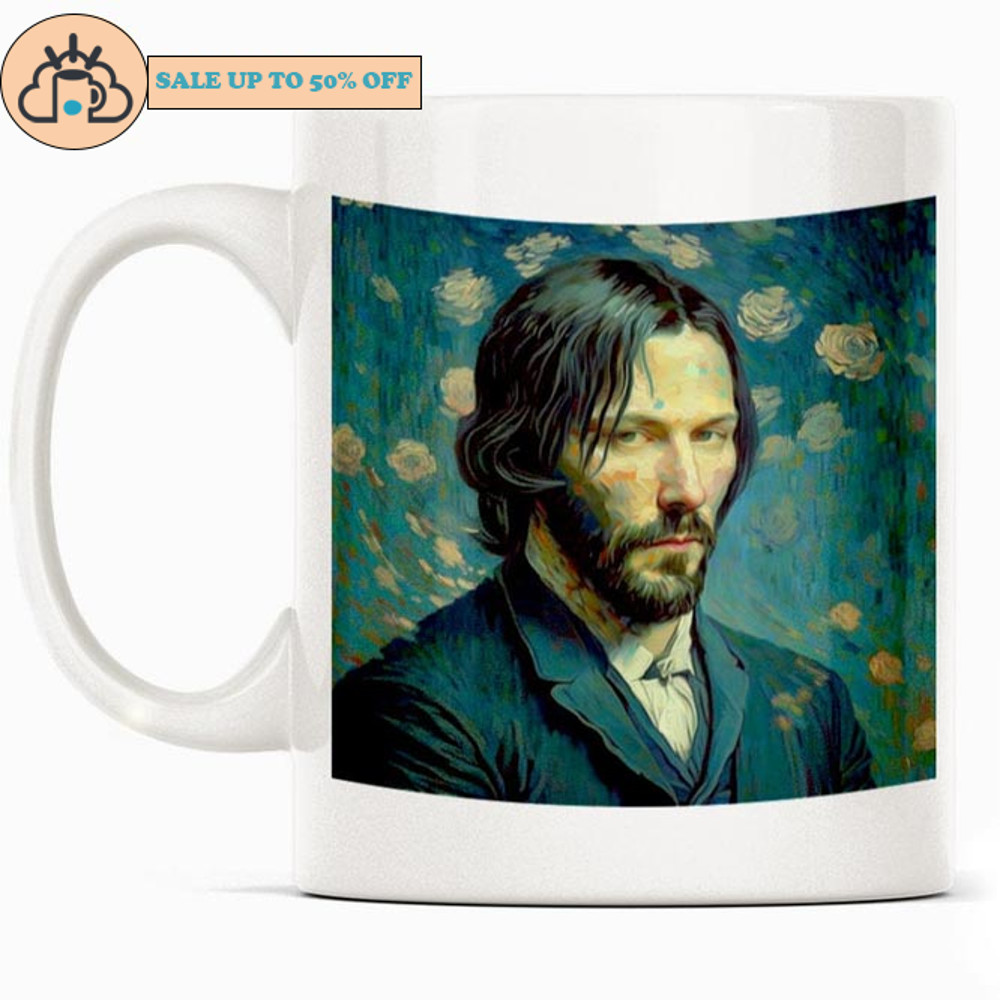 Keanu Reeves Vincent van Gogh Art Fan GIft Coffee Mug.jpg