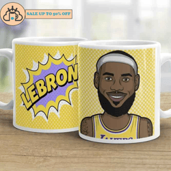 lebron james basketball coffee mug