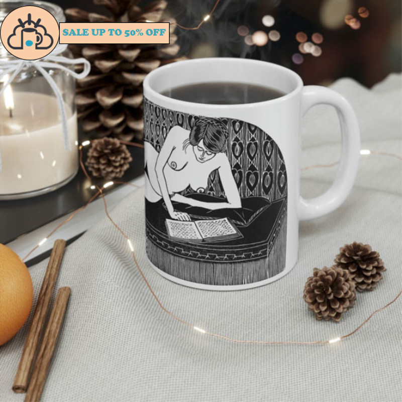 Literary Woman Coffee Mug Book Read Gift.jpg