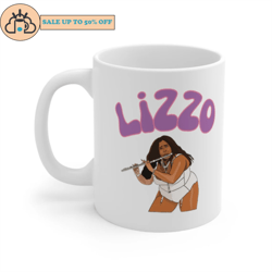 lizzo playing flute gift for fan ceramic mug