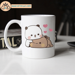 love hug panda bear bubu dudu coffee mug