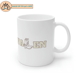morgan wallen white ceramic mug