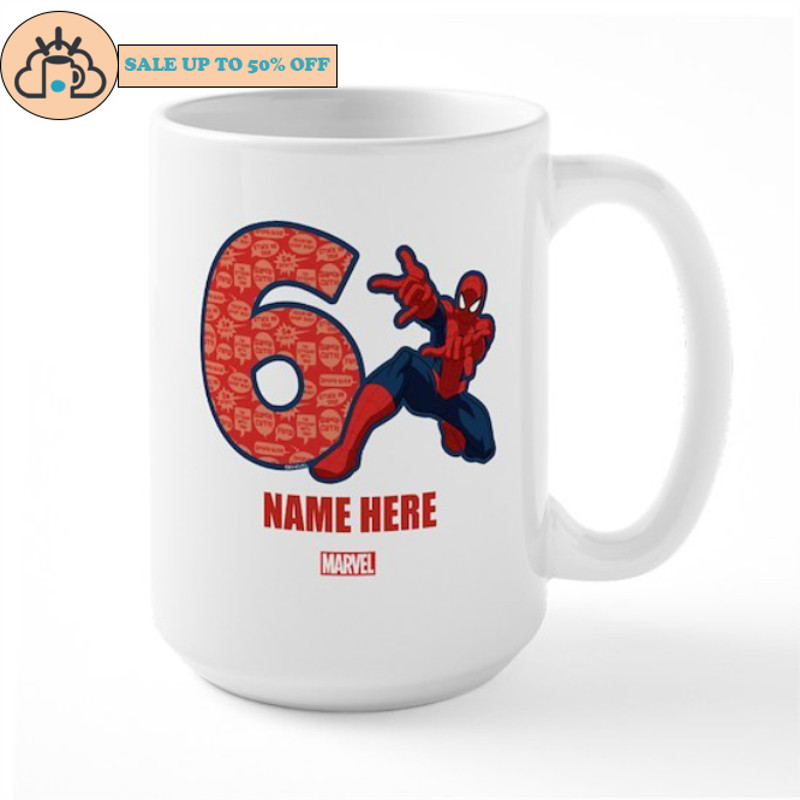 Mug Cafe Spider Man Personalized Birthday 6 Large.jpg