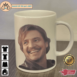 nick cage and pedro pascal meme mug