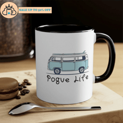 outer banks surf life accent coffee mug