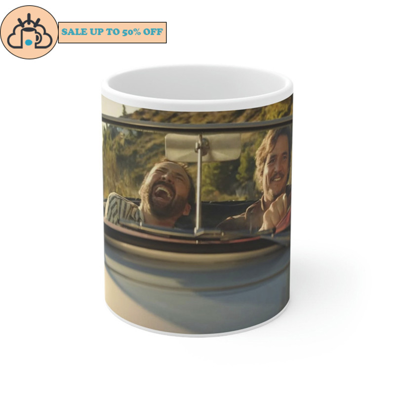 Pedro Pascal Nicolas Cage Car Scene Standard Mug.jpg