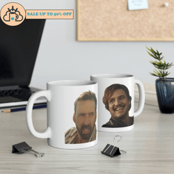 pedro pascal nicolas cage standard mug