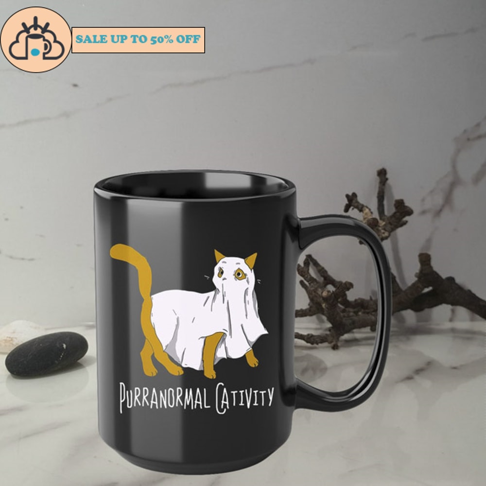 Purranormal Cativity Cute Spooky Funny Cat Halloween Coffee Mug.jpg