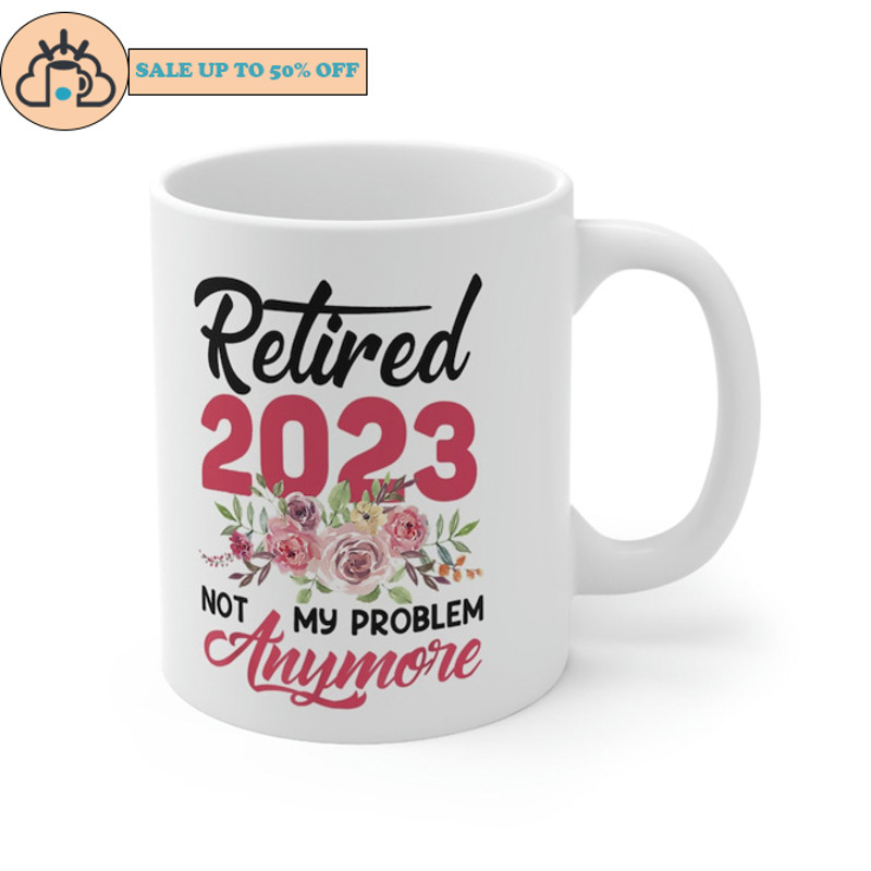 Retired 2023 Cute Pink Funny Retirement Gifts For Women 2023 Mug.jpg