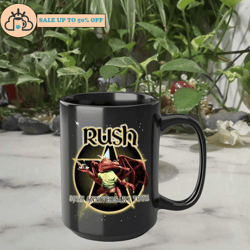 rush rock band 30th anniversary tour mug