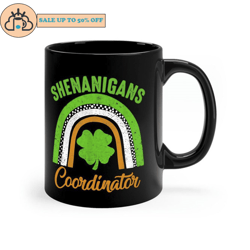shenanigans coordinator rainbow st patricks day cups coffee mug