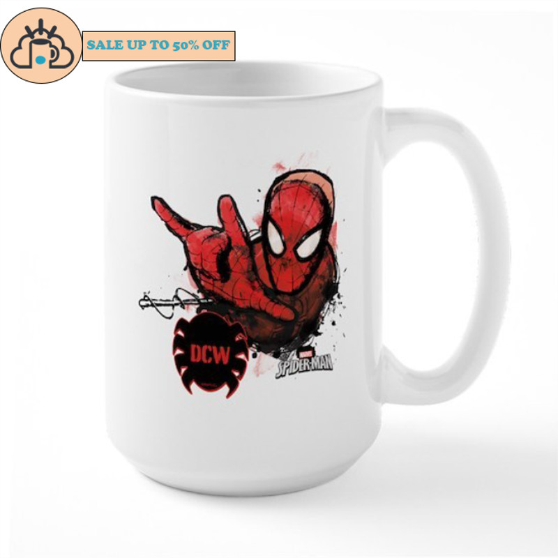 Spider Man Monogram Large Mugs.jpg