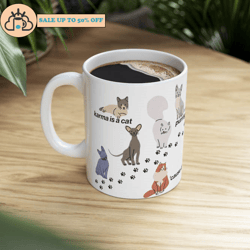 taylors karma is a cat me n karma like that swiftie coffee mug