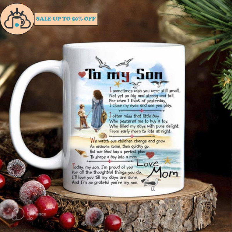 To My Son Coffee Mug Gift For Son From Mom.jpg