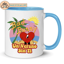 un verano reggaeton music inspired bad bunny mug