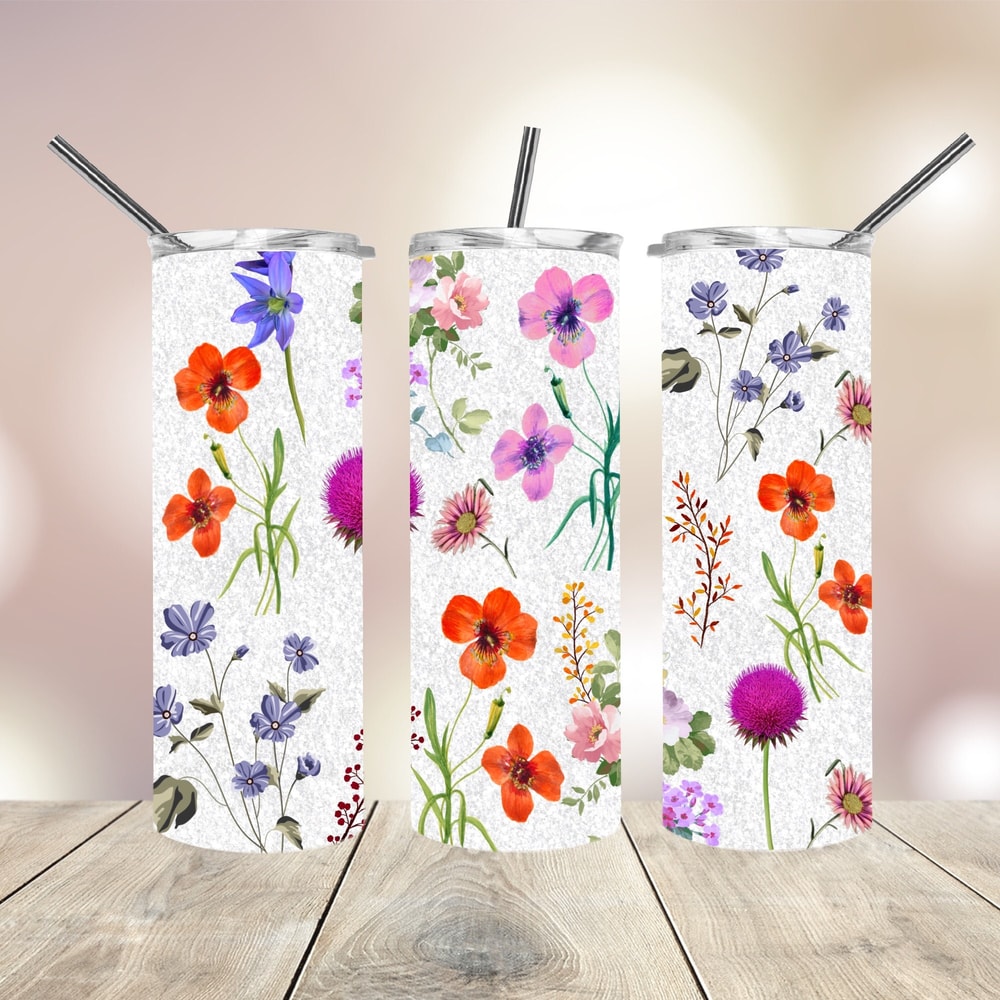 20 Oz skinny Tumbler Beautiful Flowers wrap tapered straight template digital download sublimation graphics instant download sublimation.jpg