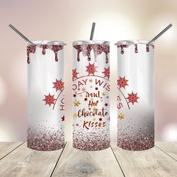 20 oz skinny tumbler glitter chocolate, gift for lover, gift for her