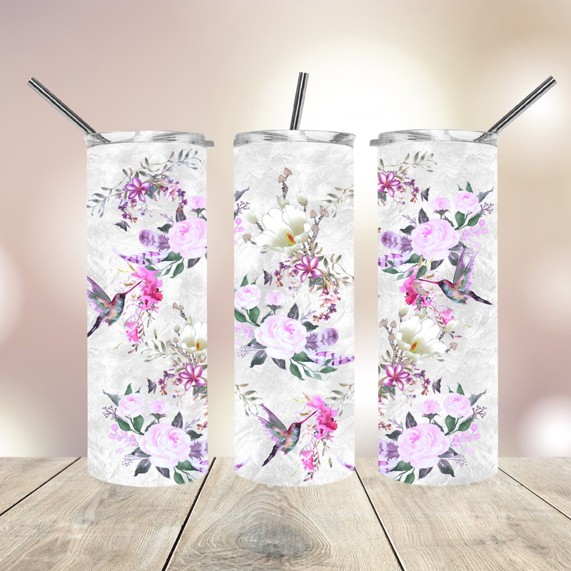 20 Oz skinny Tumbler Png Hummingbirds wrap tapered straight template digital download sublimation graphics instant download sublimation.jpg