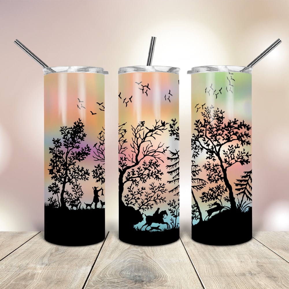 20 Oz skinny Tumbler Png Hunting Scene wrap tapered straight template digital download sublimation graphics instant download sublimation.jpg