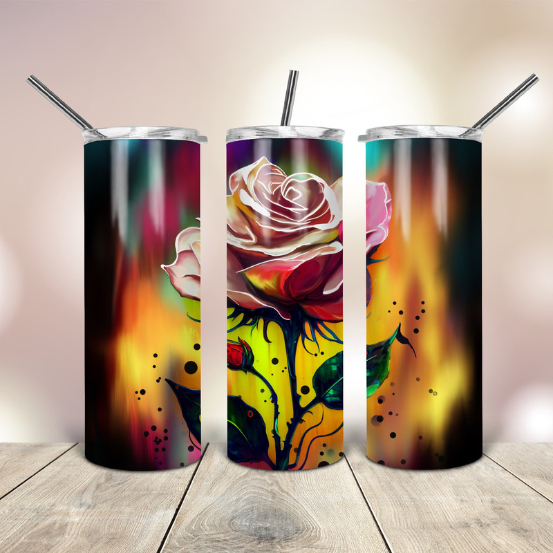 20 Oz skinny Tumbler Png The Pink Rose wrap tapered straight template digital download sublimation graphics instant download sublimation.jpg