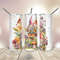 20 Oz skinny Tumbler Watercolor Gnome Garden Flower wrap tapered straight template digital download sublimation graphics instant download.jpg