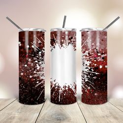 20 Oz tumbler brown sparkle with white splash in the middle, Gift For Lover, Gift For Her