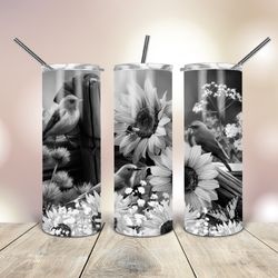 Birds and Butterflies 20 oz Tumbler , Gift For Lover, Gift For Her